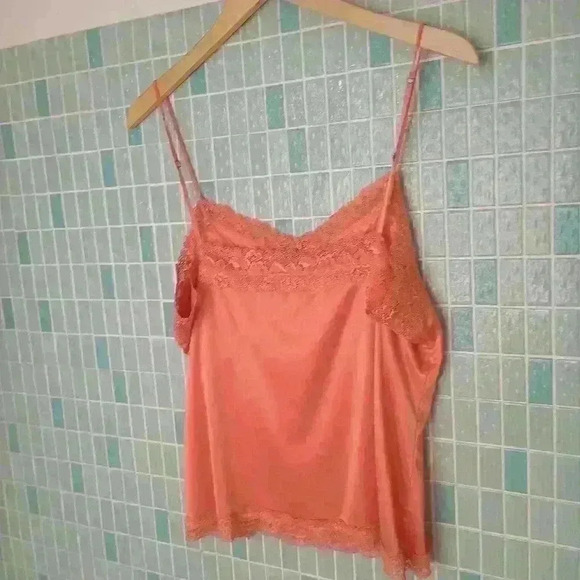 Worthington Lace Strap Cami Strap Top Orange - Picture 12 of 15